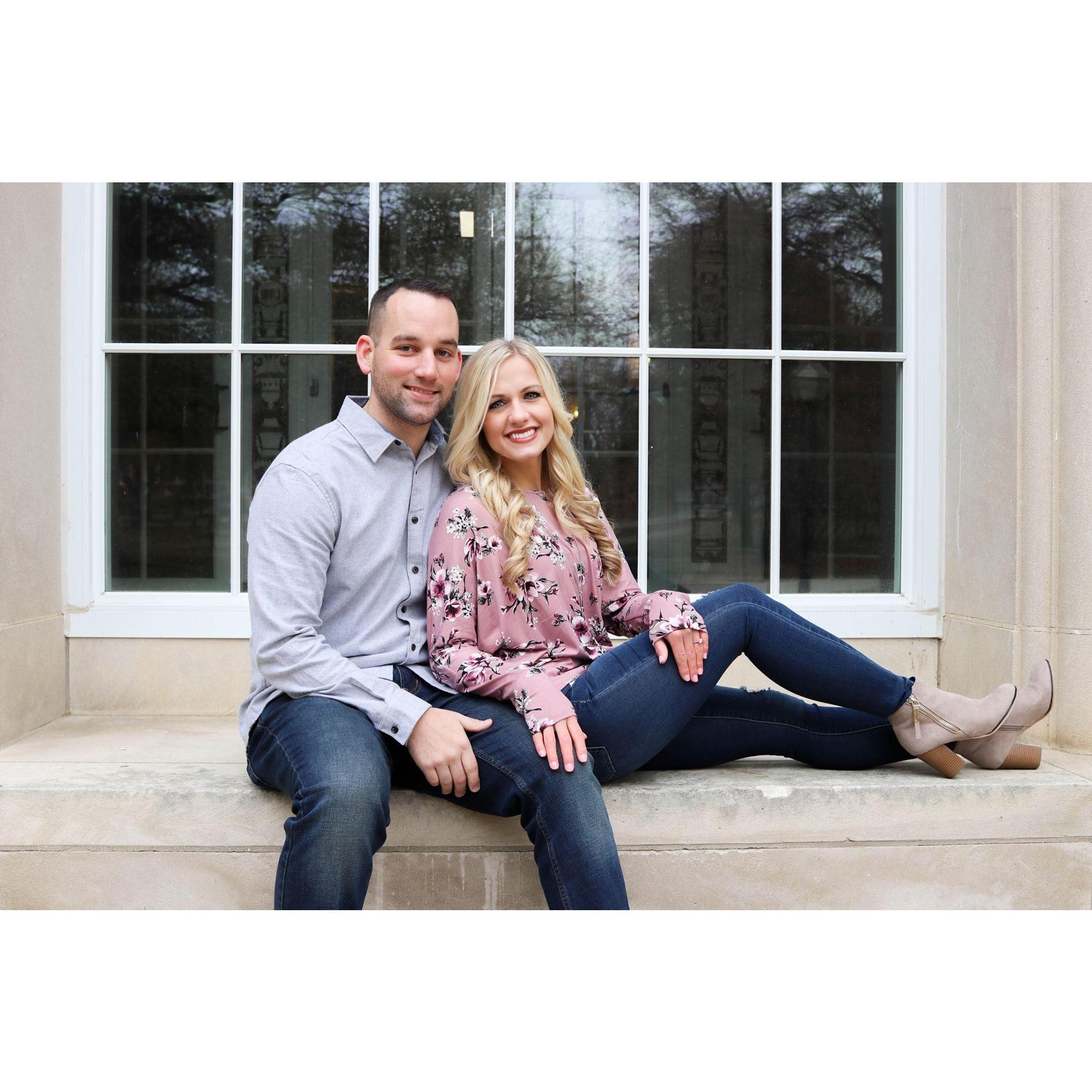 Engagement photos. November 2018. @ Illinois State University.