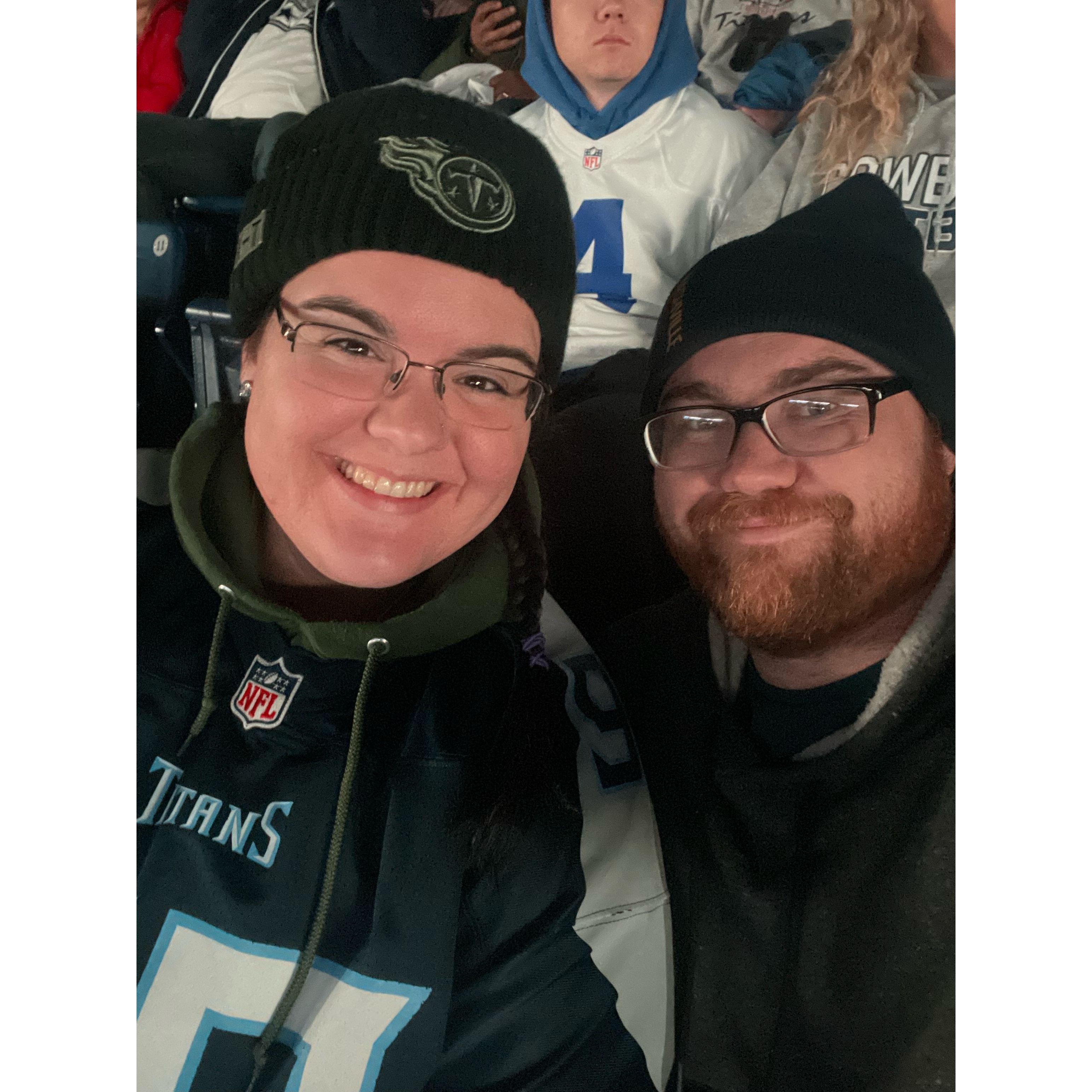 Our first Titan's Game together - 12/29/2022