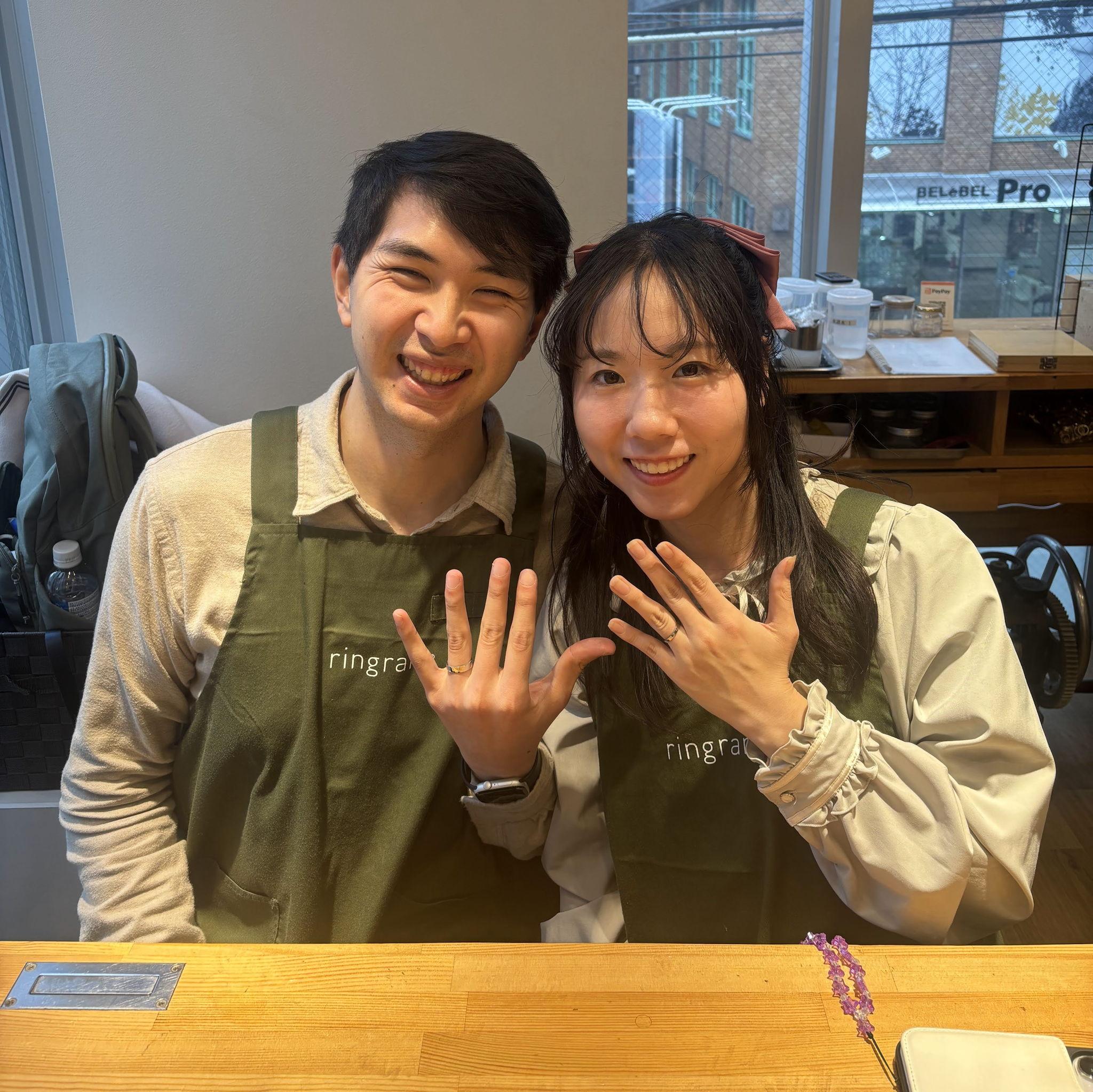 Made each other's wedding bands