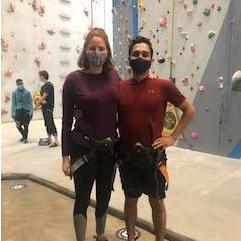 Here we are enjoying rock climbing so much we got a membership, and then didn't go that much.