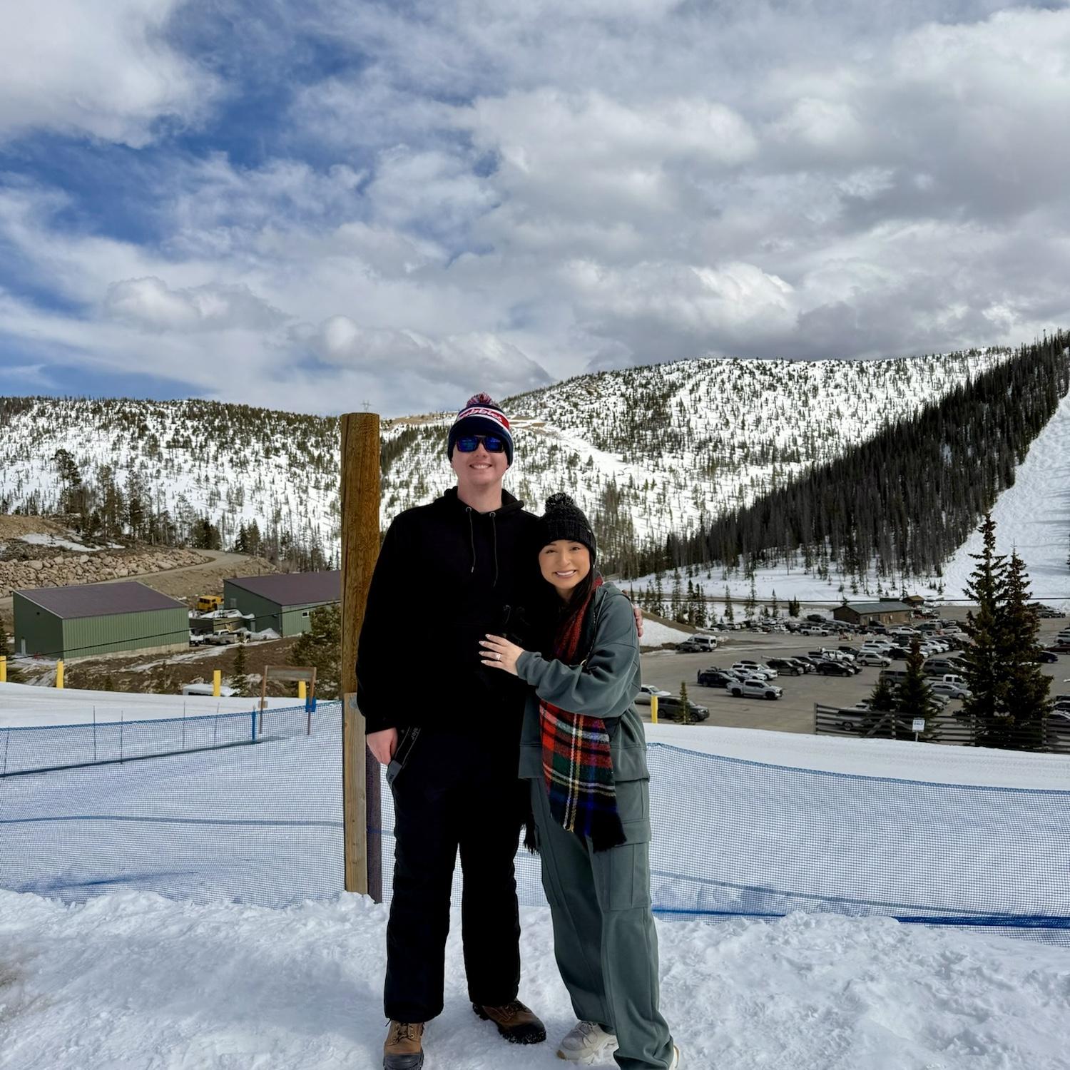 Tubing on Monarch Mountain during our trip to Colorado!