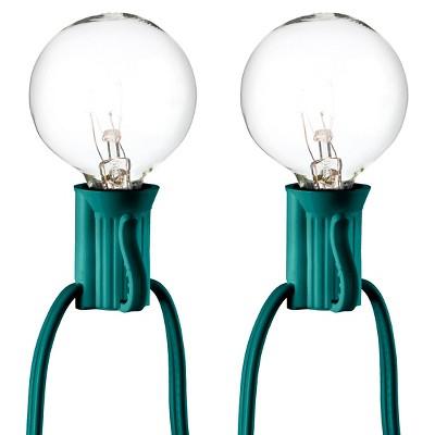 25ct Clear Globe Lights - Room Essentials™ in Black