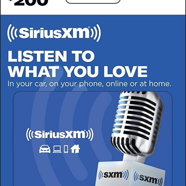 Sirius XM Gift Card $50
