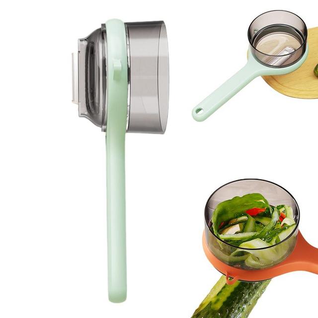 Peeling Knife with Storage Box, 2024 New Peeler with Storage Bucket, Multifunctional Double Sided Stainless Steel Blade Peeler and Carrot Vegetable Fruit Peeler Peeling Knife Box (Green)