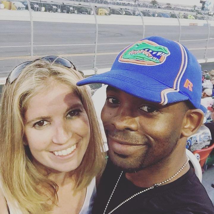 Our first picture together! Daytona 500