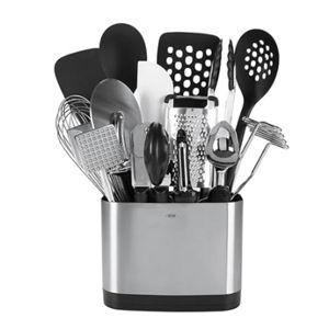 OXO Good Grips 15-Piece Everyday Kitchen Utensil Set, Silver