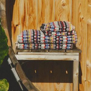 Organic Cosmic Rainbow Towel Set of 4 (2 bath, 2 hand))