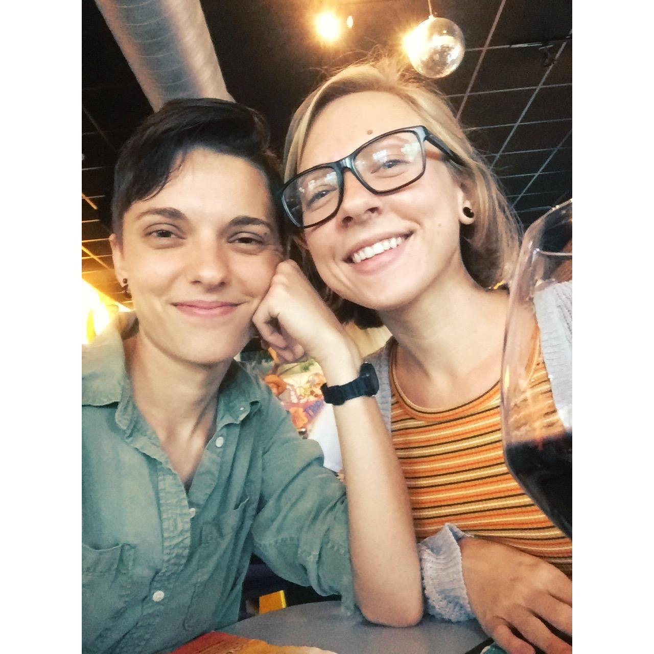 Out for a date for Katie's 23rd in 2018