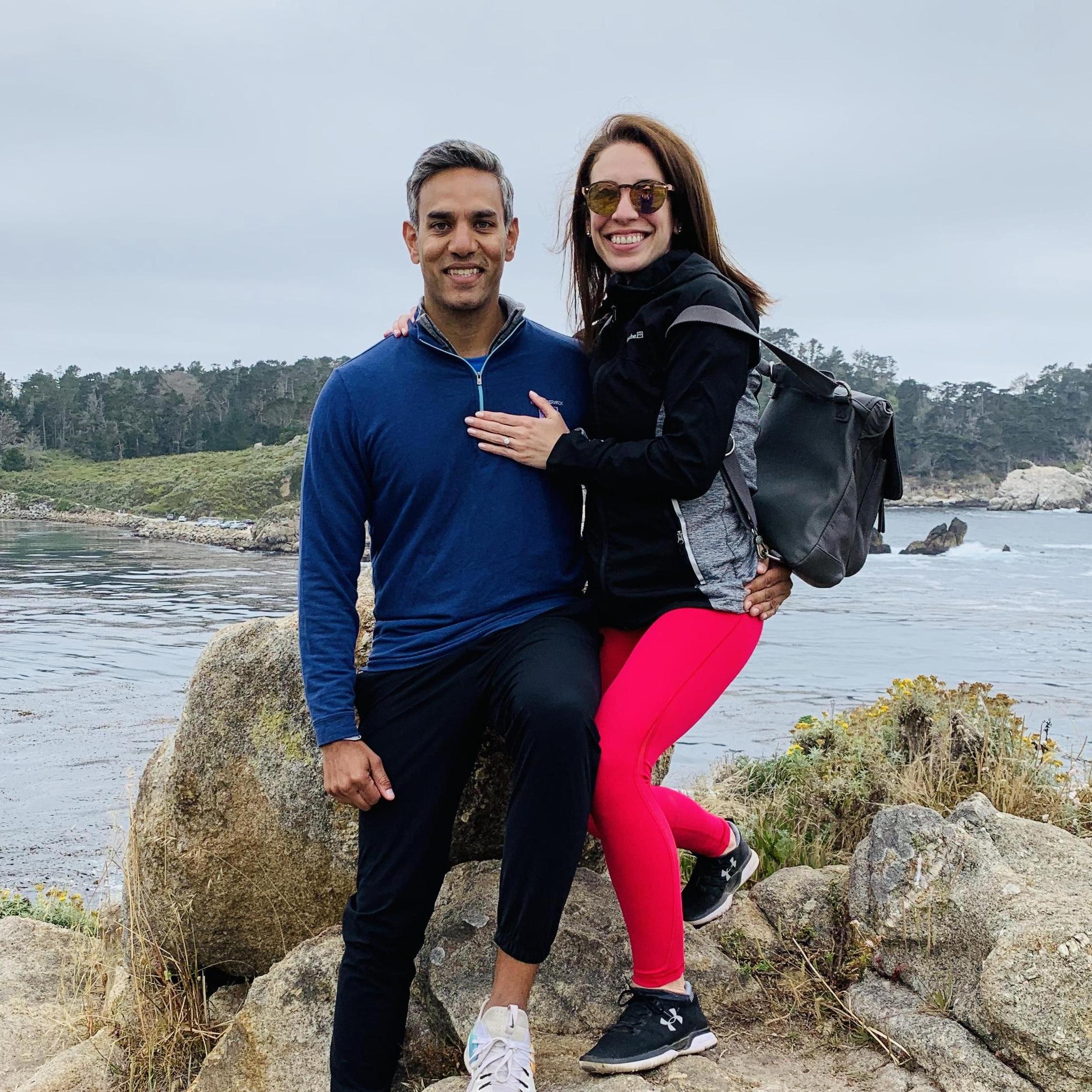 engagement in Point Lobos, CA