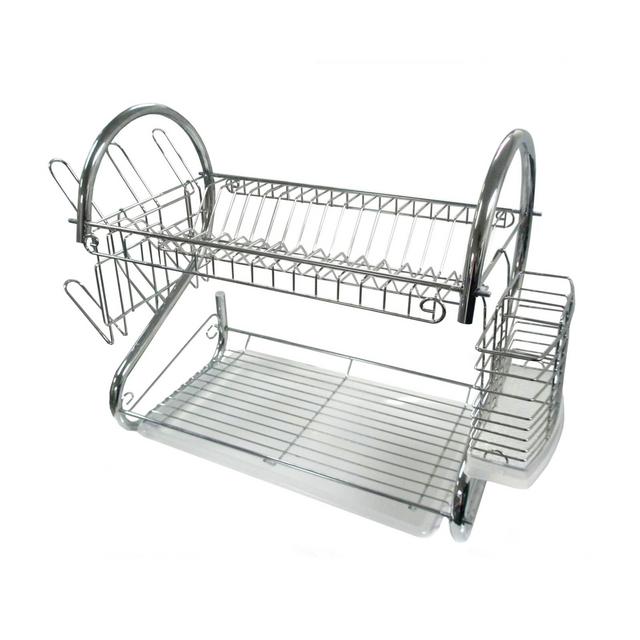 Better Chef 16-Inch Chrome Dish Rack in Silver