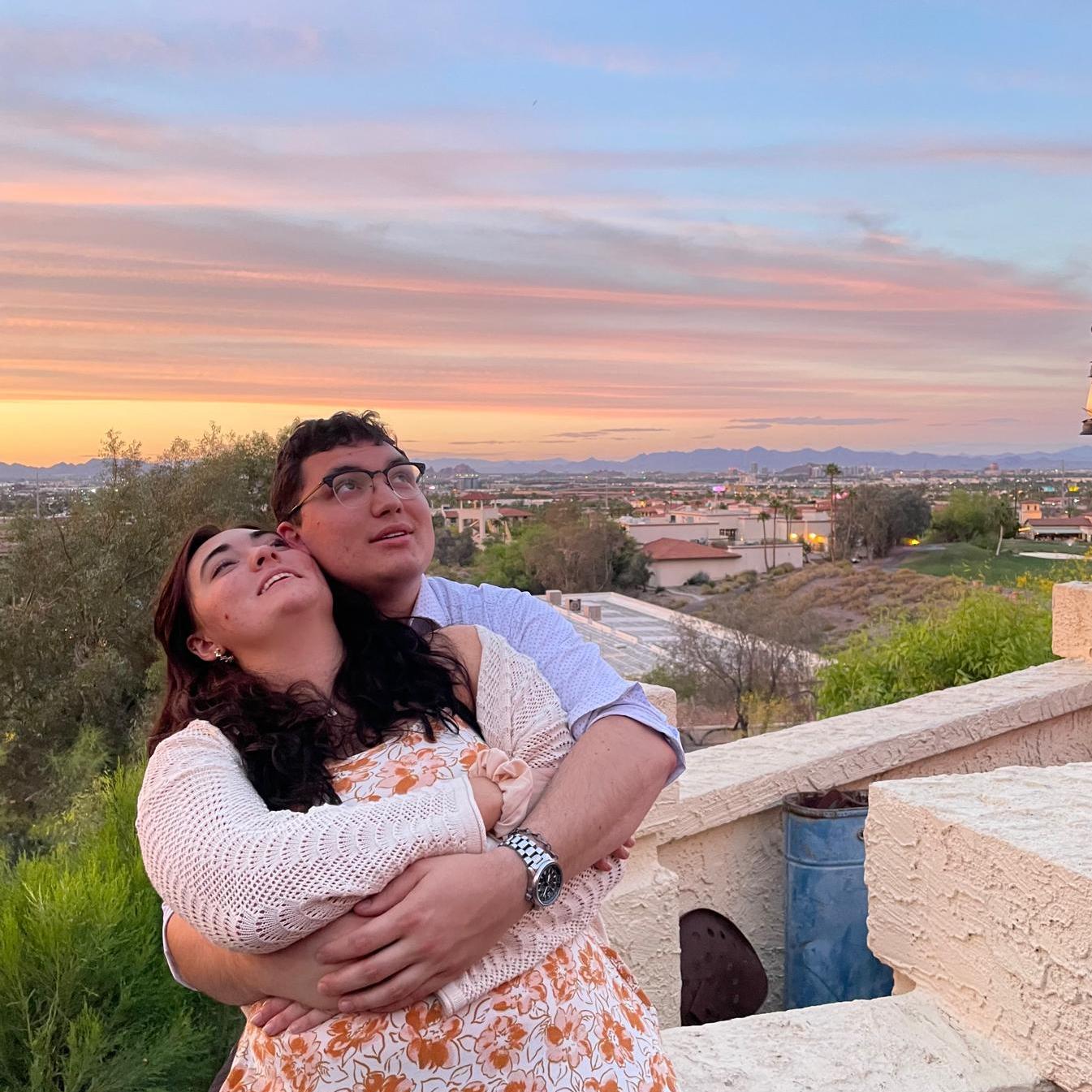At a friend's wedding in Phoenix