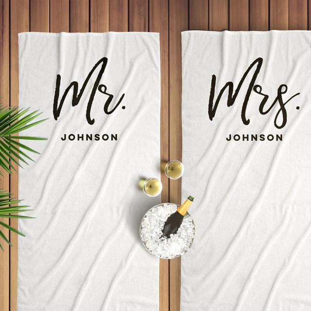 Newlywed Beach Towel Engagement or...