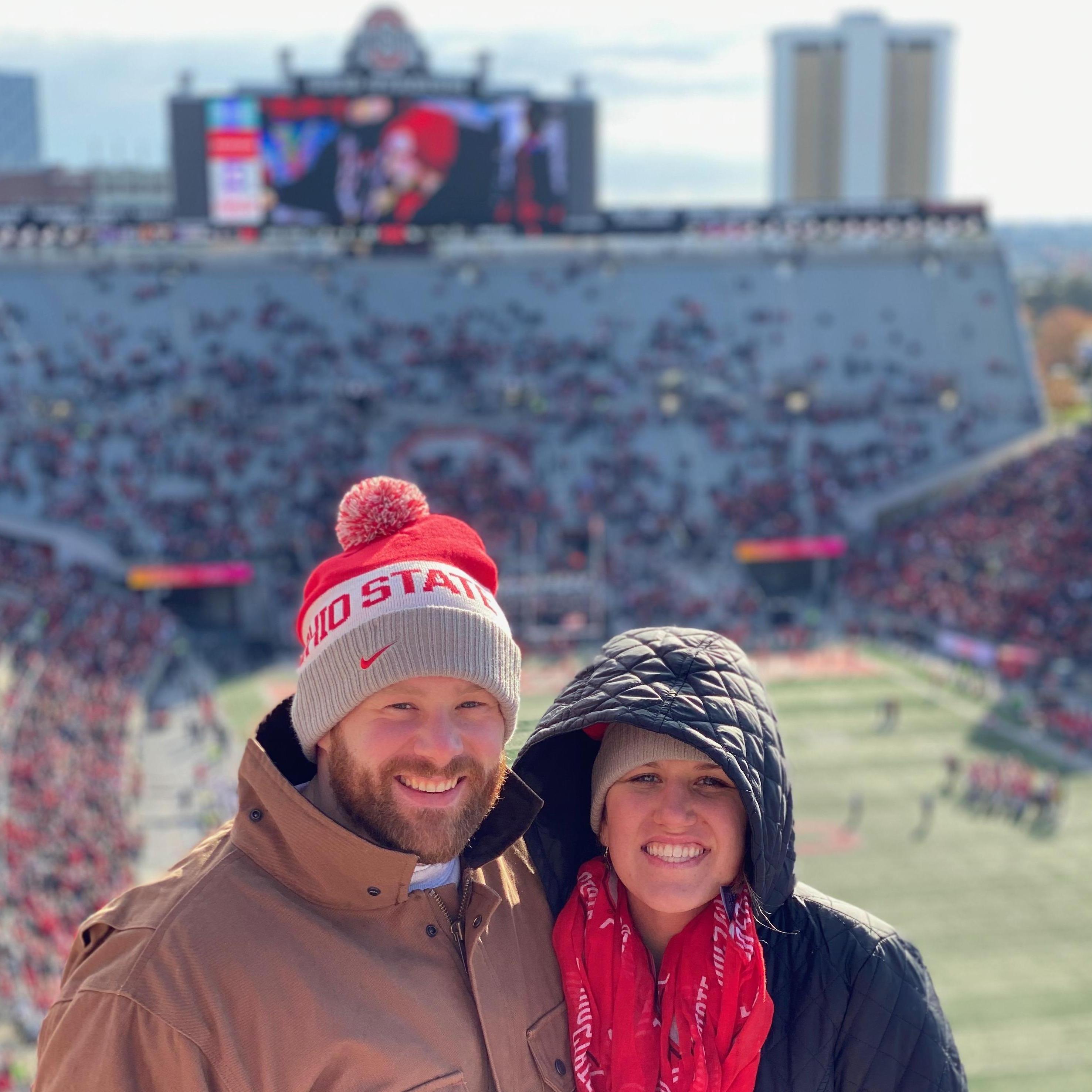 One of many sporting events we have attended. 
O-H-I-O!