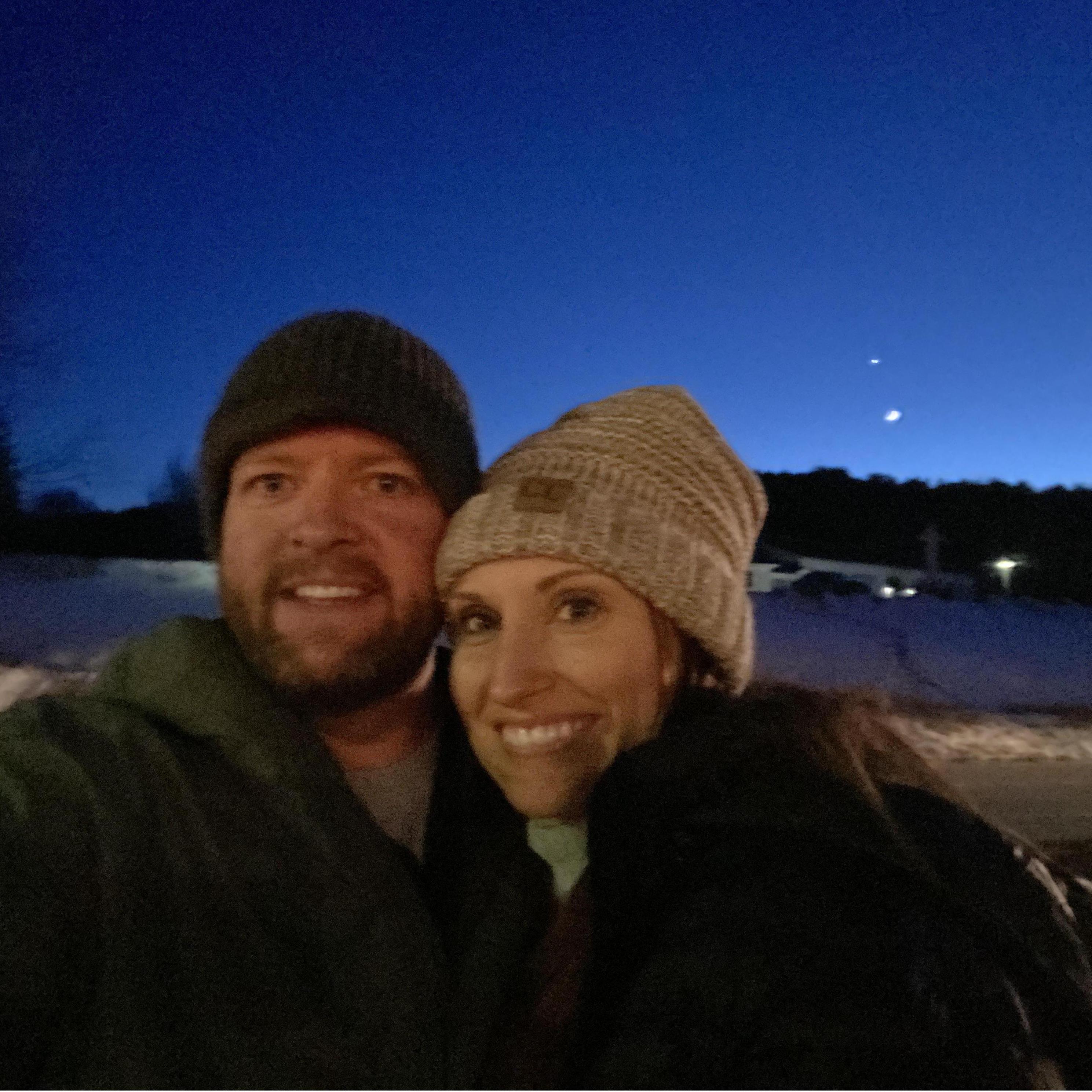 Jacob took me out to see my first shooting star the night before our wedding