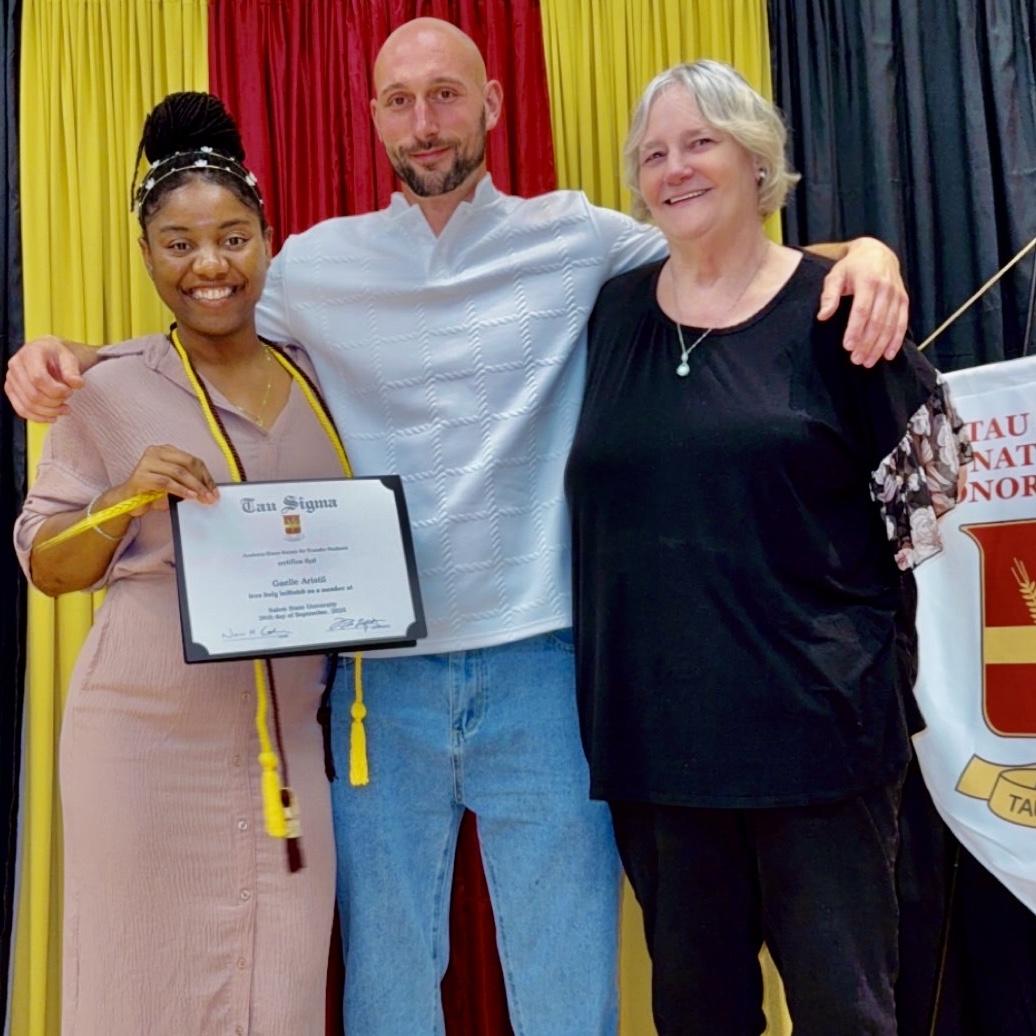 Honor Award moment with Dan, Lisa & me 🏆
