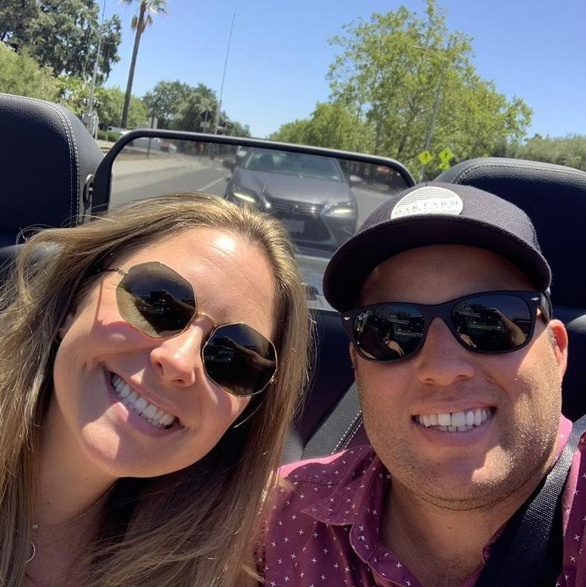 JULY 2022. RIDING TOP DOWN IN WINE COUNTRY.