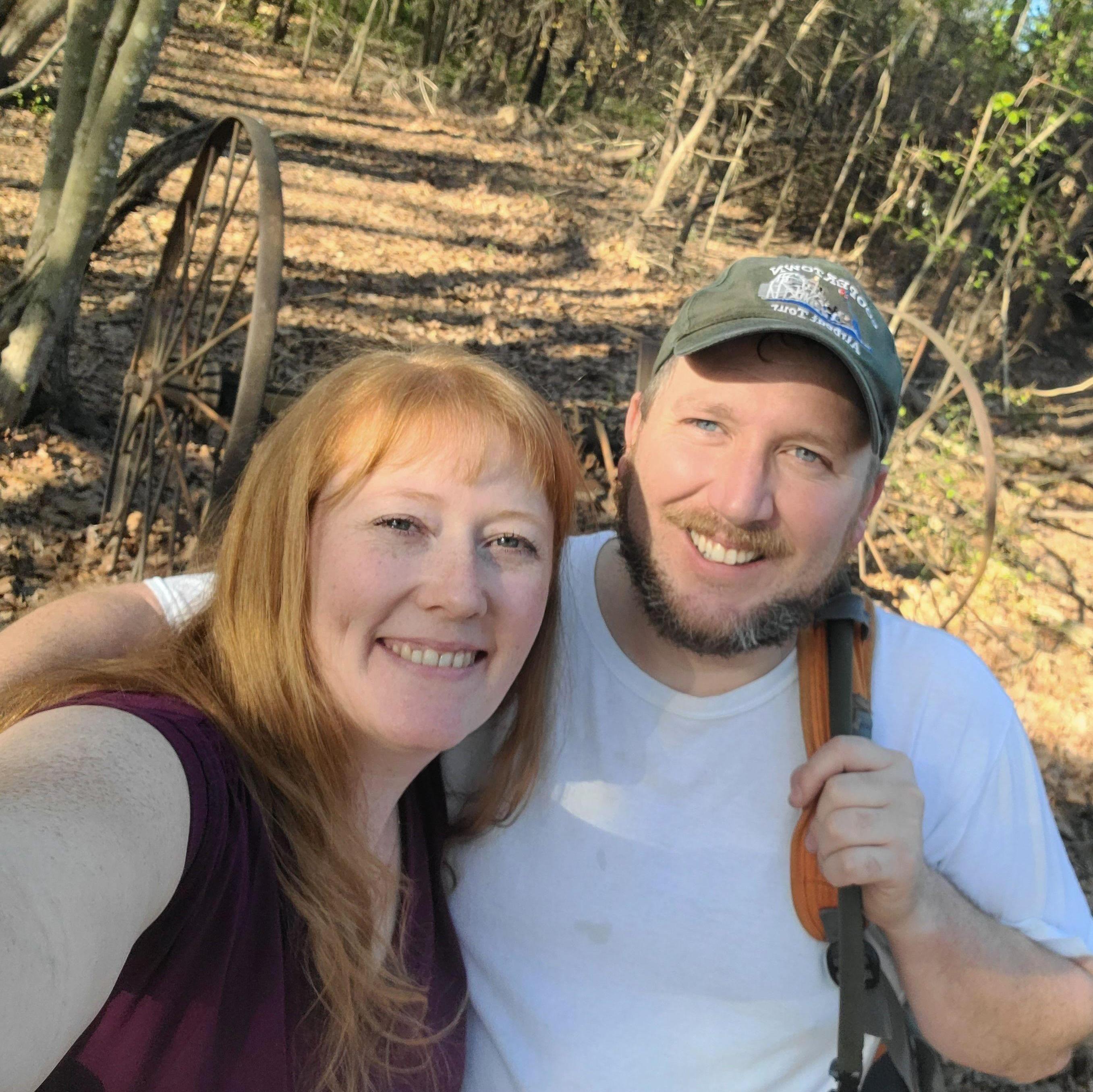 Ben and Kristi in the woods