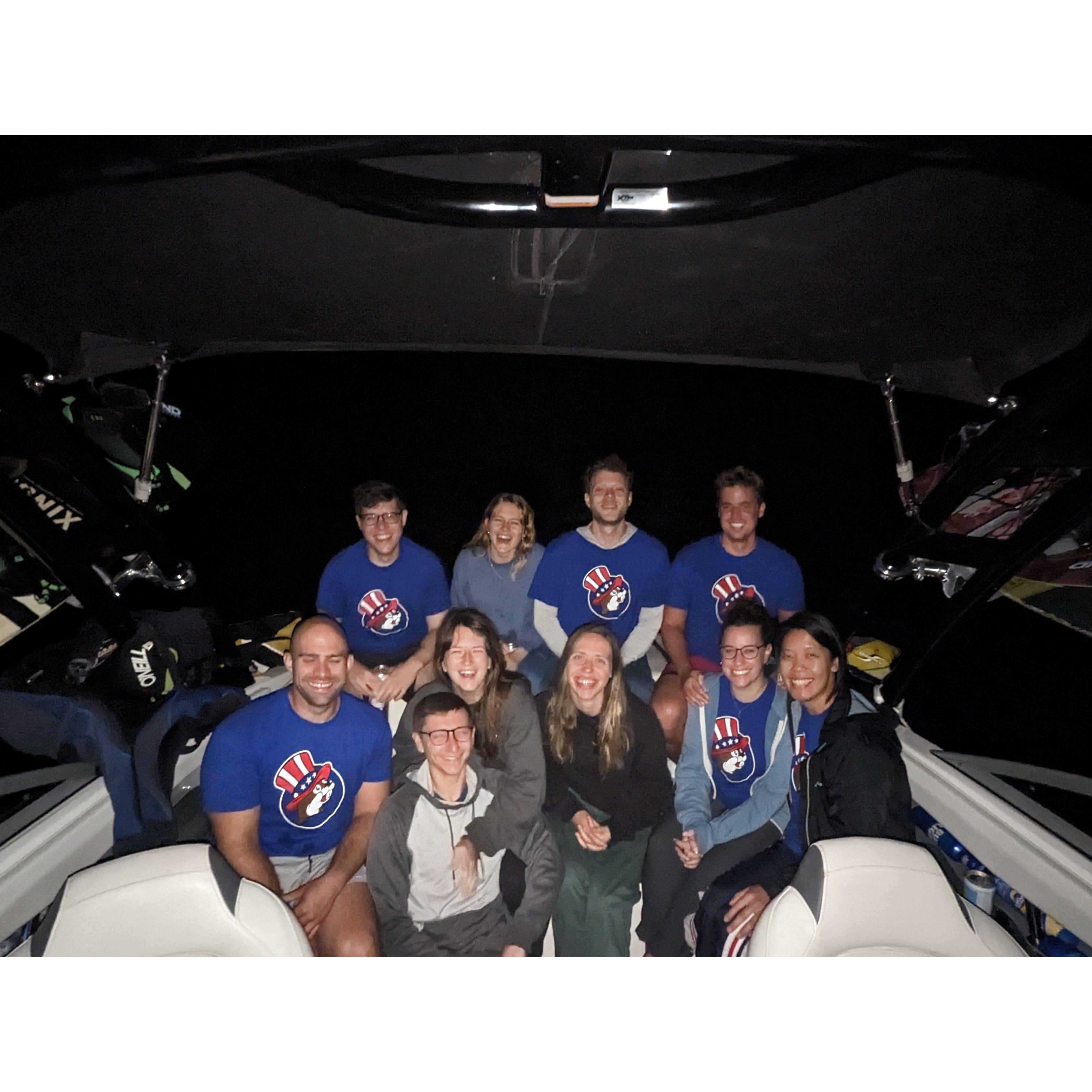 A J4 trip to Fontana Lake. We love J4. We love boat. We love these people.
