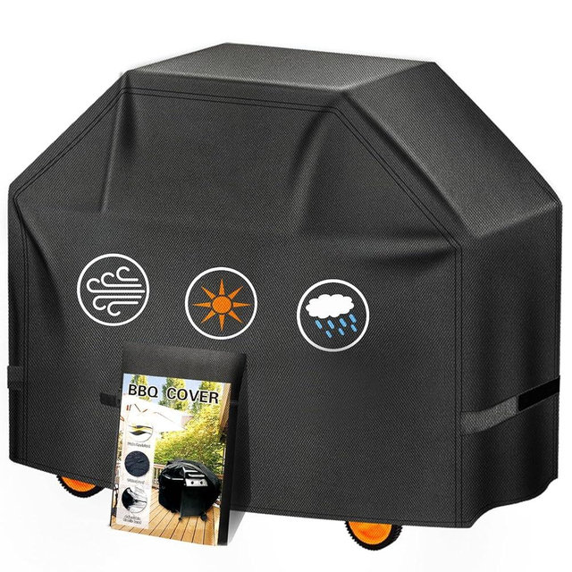 Aoretic Grill Cover, 58 inch Heavy Duty BBQ Gas Grill Cover for Outdoor Grill, Charbroil Grill Cover Barbecue Waterproof for Weber Char-Broil Monument, Dyna-glo Nexgrill T-Spun Polyester