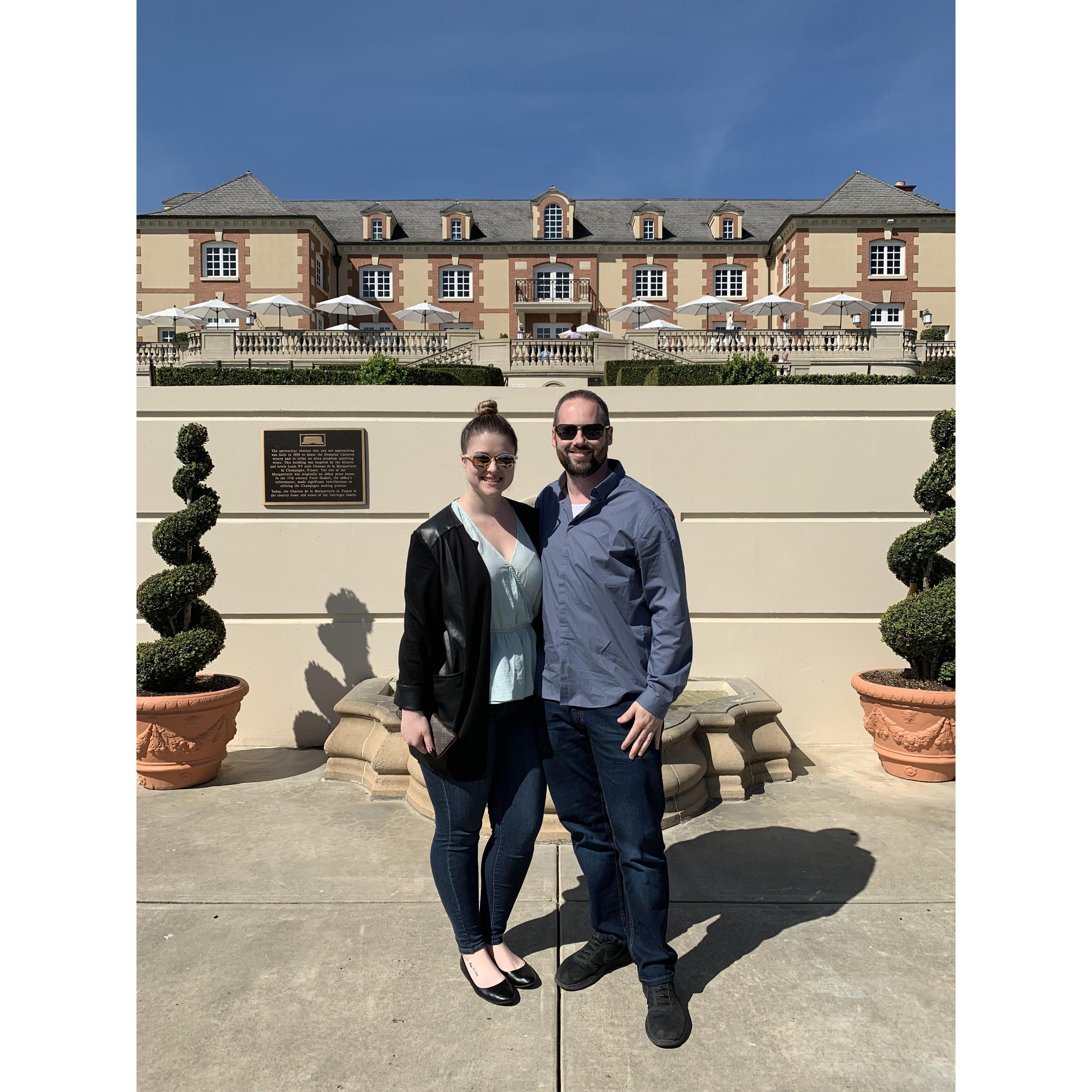 04/14/2019: Another day of wine tasting in Napa before heading home, at Domaine Carneros