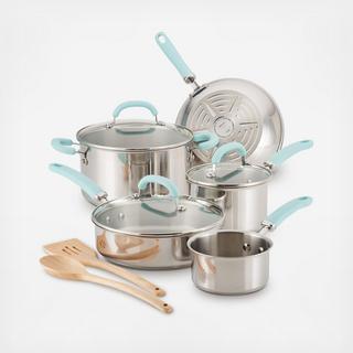 Create Delicious 10-Piece Stainless Steel Cookware Set