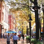 Shop or grab a bite to eat on the Charlottesville Downtown Mall