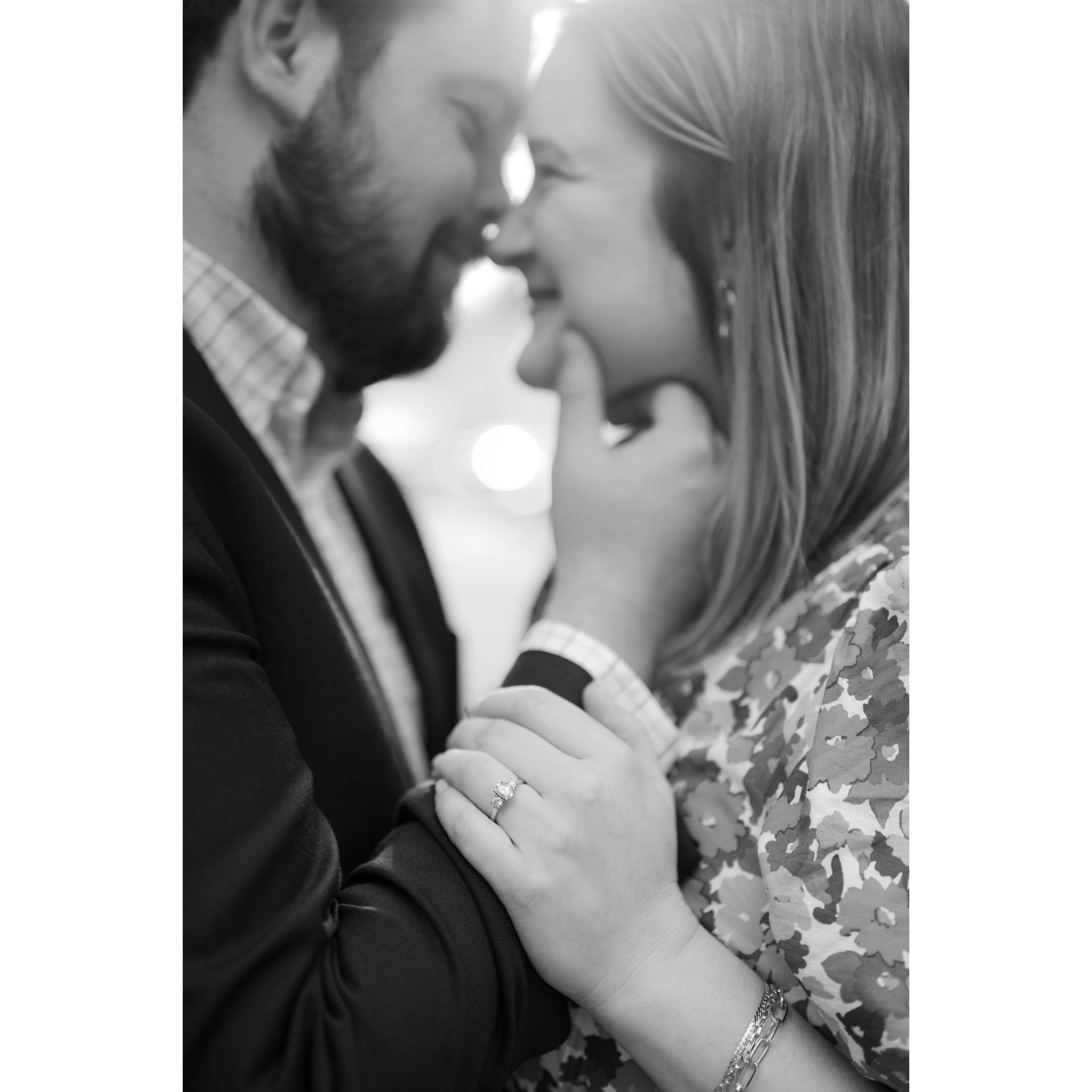 We first said "I love you" right before our friend snapped this pic.
