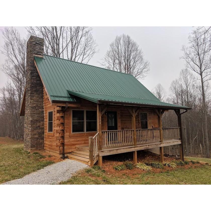Justin couldn't have picked a more beautiful place for our engagement weekend. We stayed in the most quaint little cabin, nestled along the grounds of a local vineyard. 
Pilot Mountain, NC, 2019.