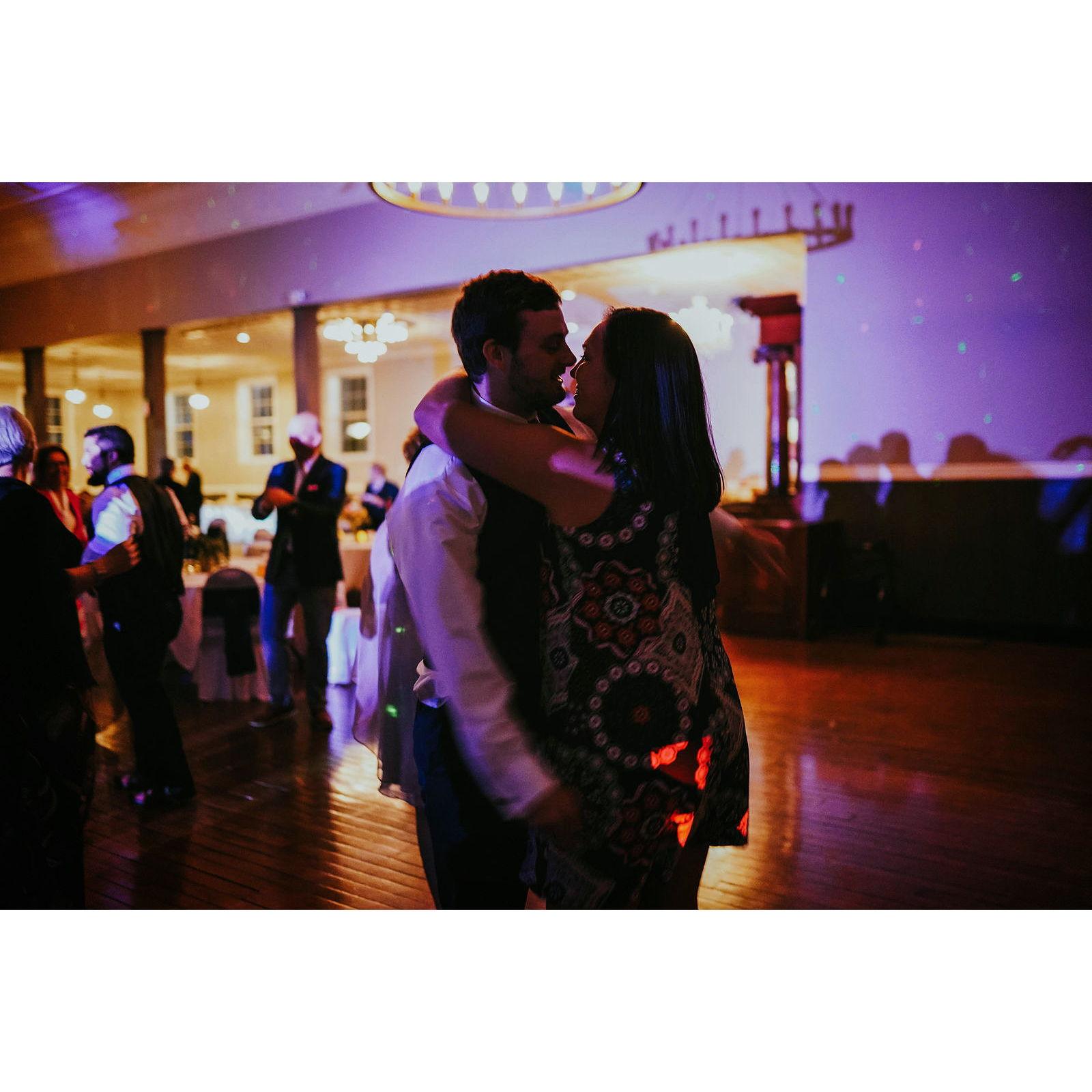 Best man Dave's wedding, got this photo snapped of us by the photographer. Decided we wanted to dance together forever.