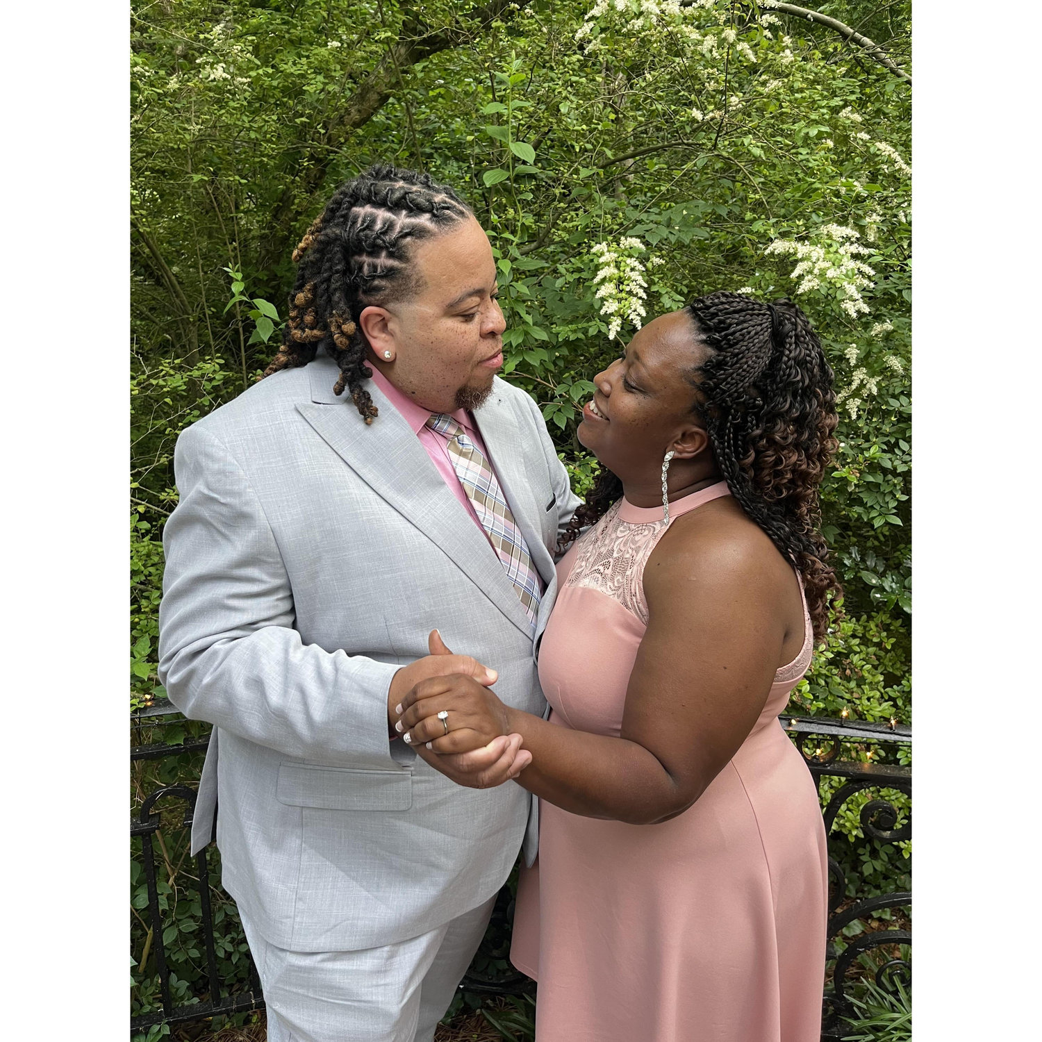 "Engaged and ready to take on on the world together!"