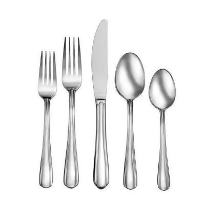 42pc Stainless Steel Eastlyn Silverware Set - Studio Cuisine