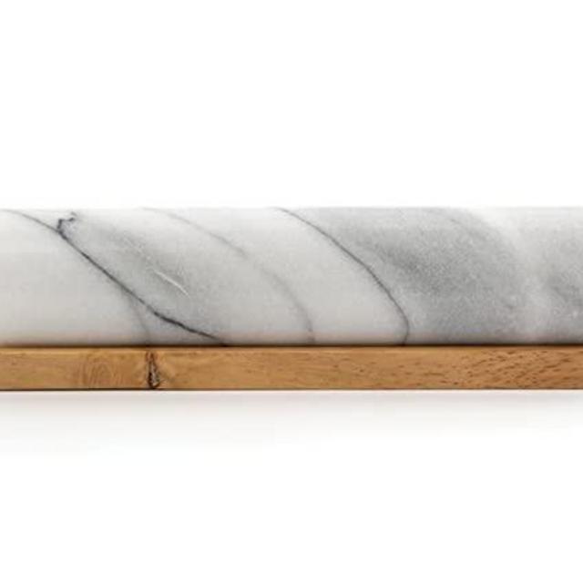 RSVP International (RPW-10) Rolling Pin for Baking & Stand, One Size, Green Marble