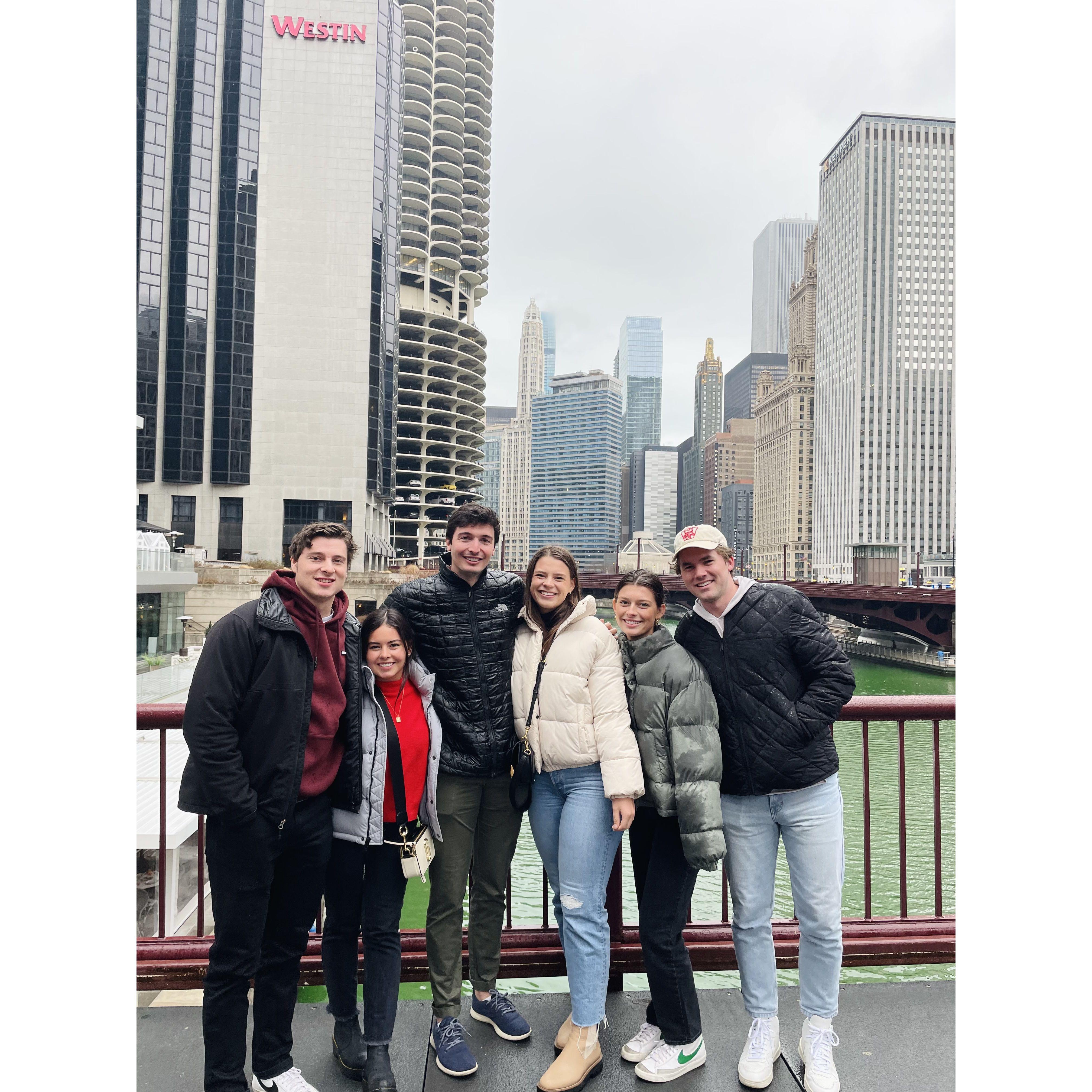 Visiting friends in Chicago!