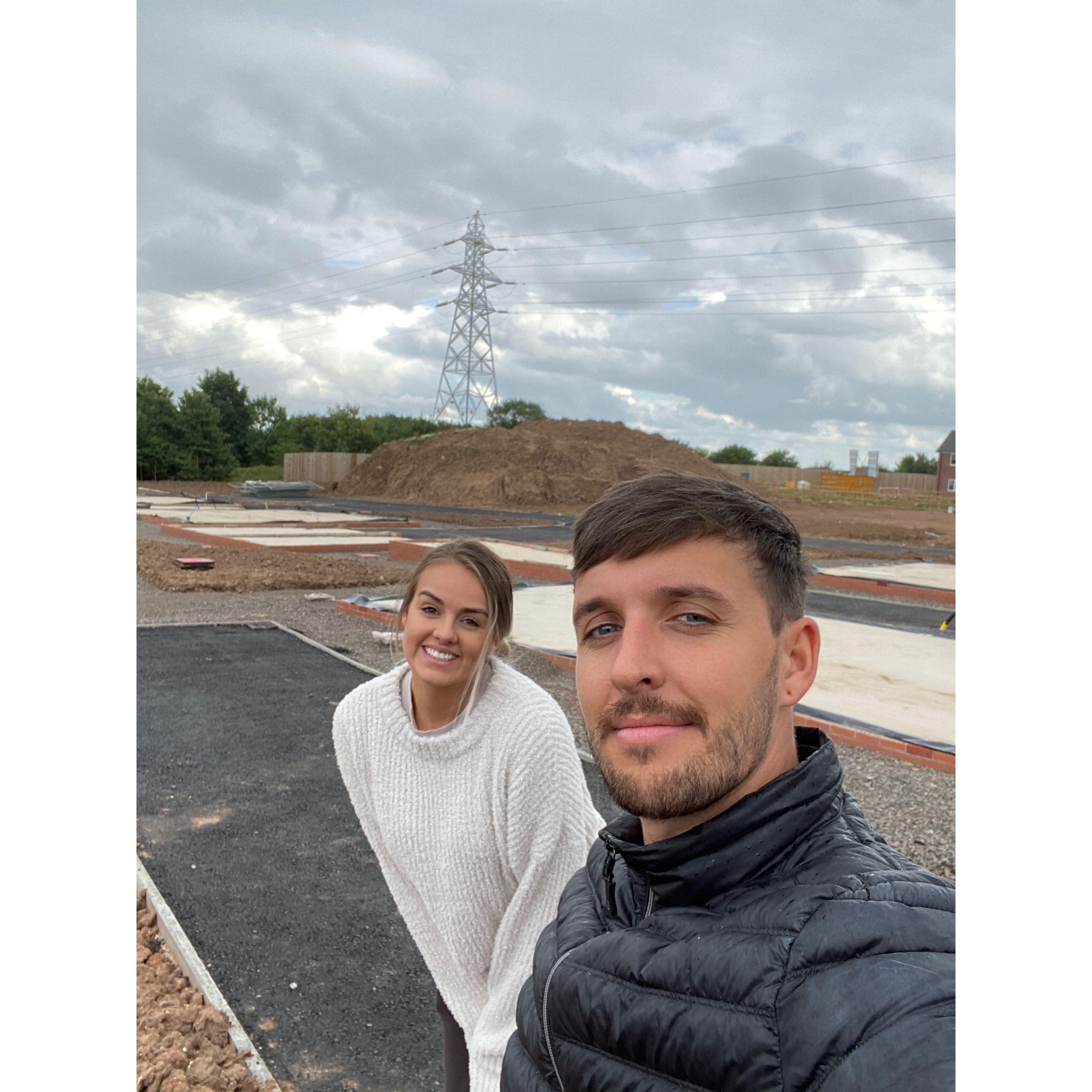We chose our plot and watched our house grow.