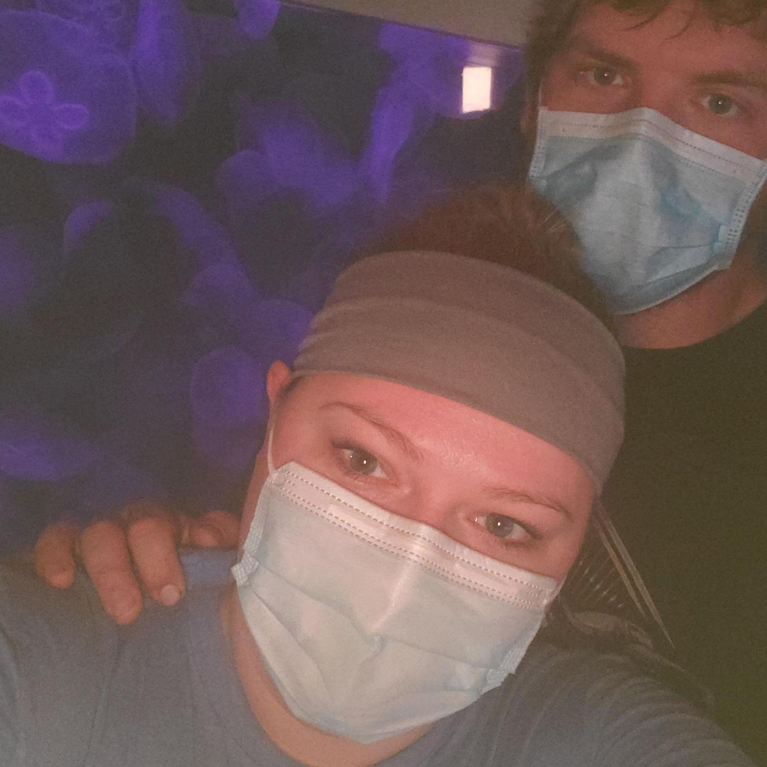 Our 1st photo together. We met in 2020... oh how times have changed!