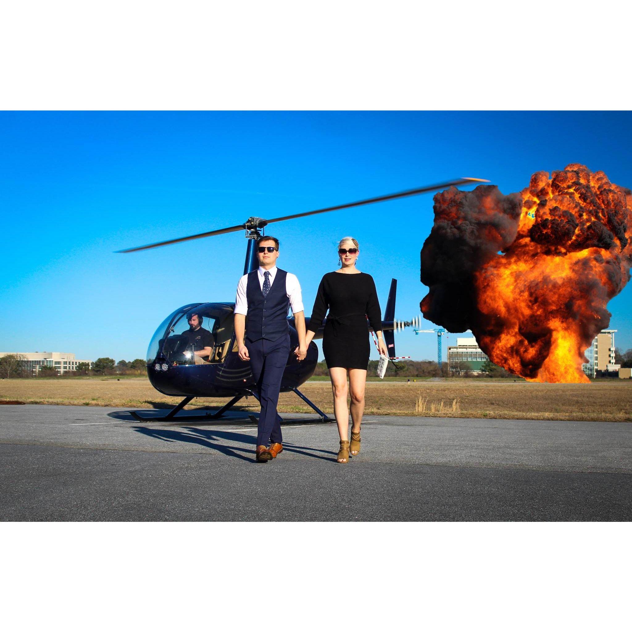 Valentine's Day 2023. We took a helicopter tour over Atlanta and the suburbs.