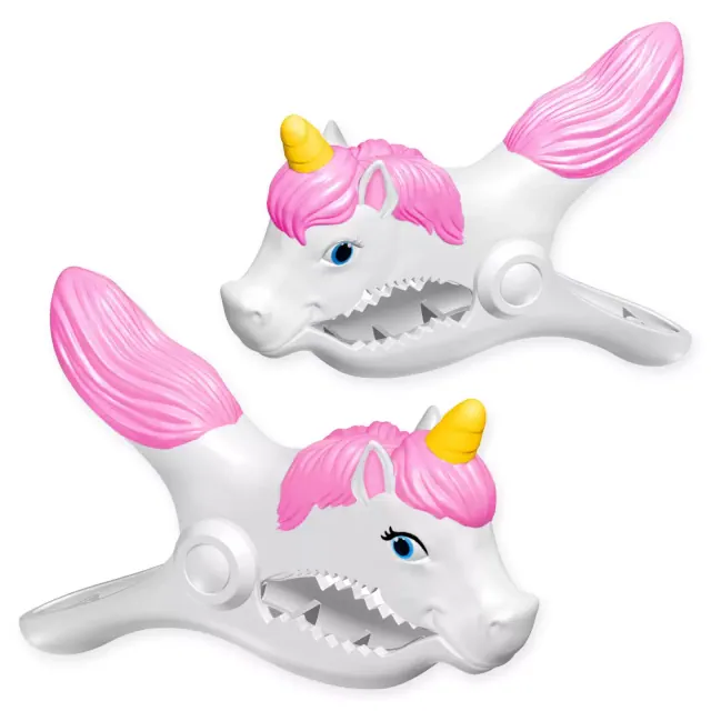 Unicorn Boca Clips® in Grey (Set of 2)