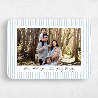 Blue Rounded Holiday Card - Merrimack