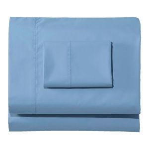 280-Thread-Count Pima Cotton Percale Sheet Set | Queen | Mid-Blue