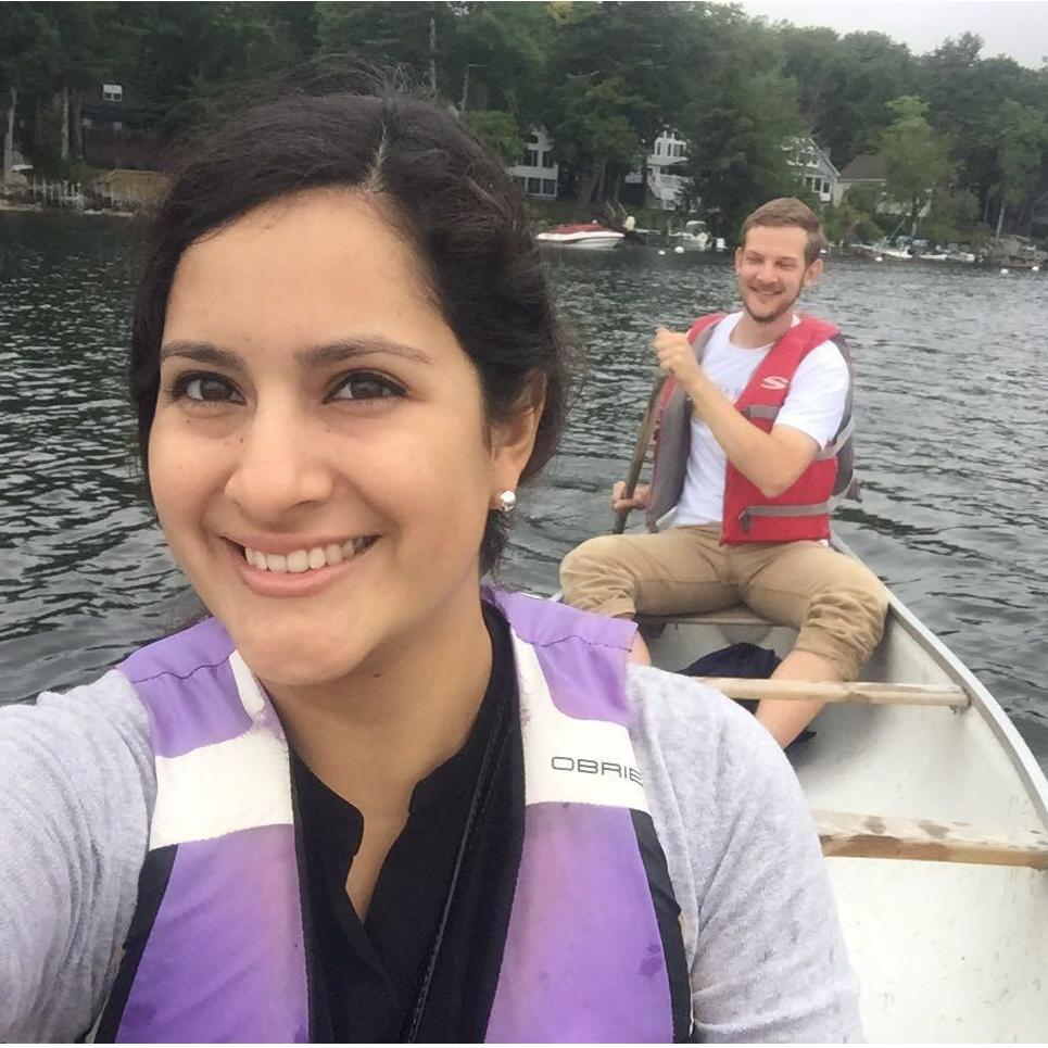 Canoeing in Maine before friends' Zach and Sarah's wedding, 2016.