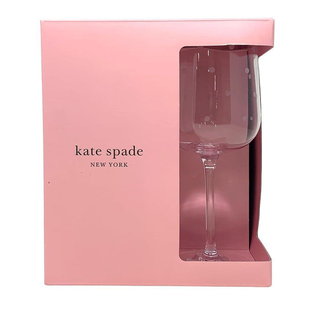 Kate Spade New York Larabee Dot Glassware Collection (Wine/Set of 4)