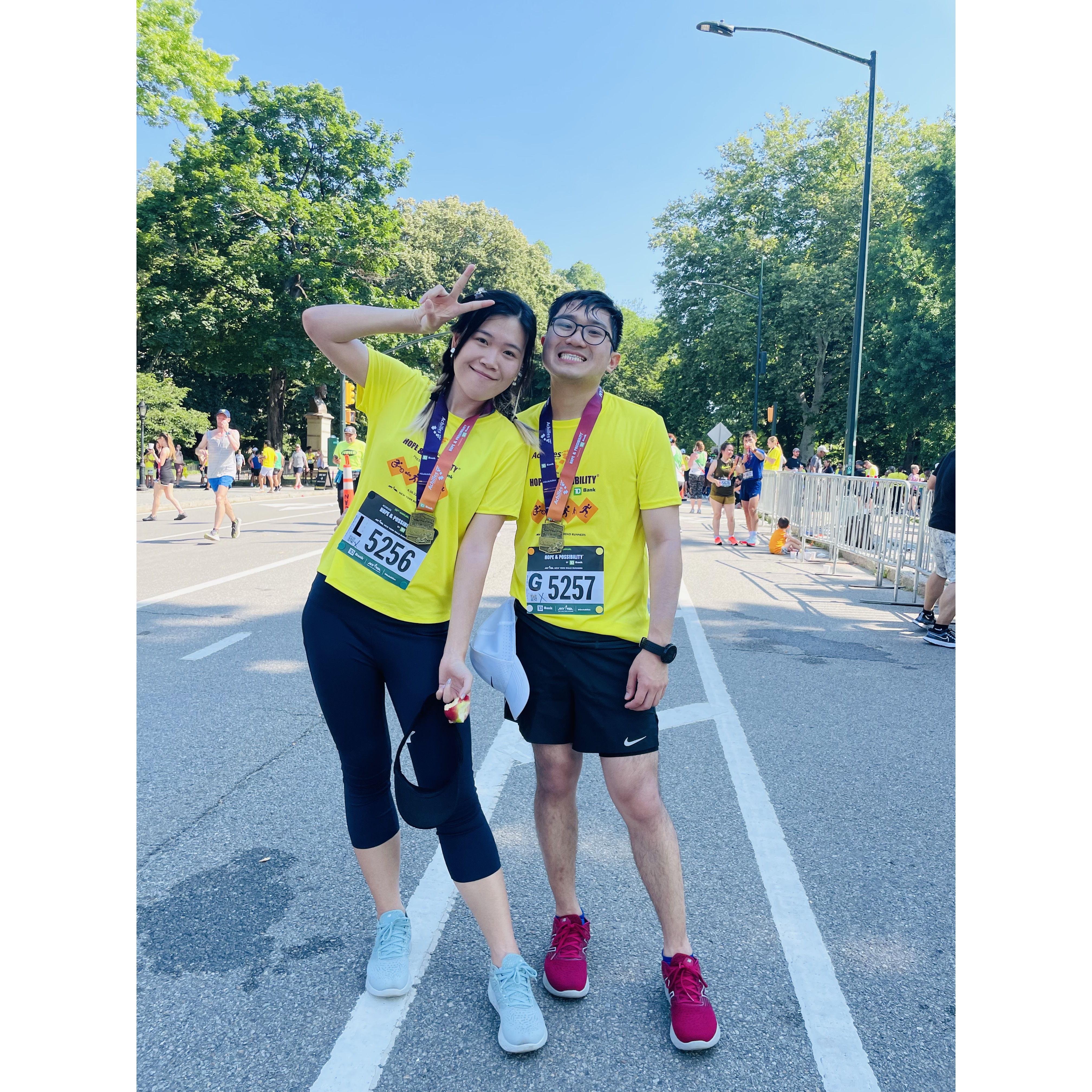 [2022-06] Our first running race together.