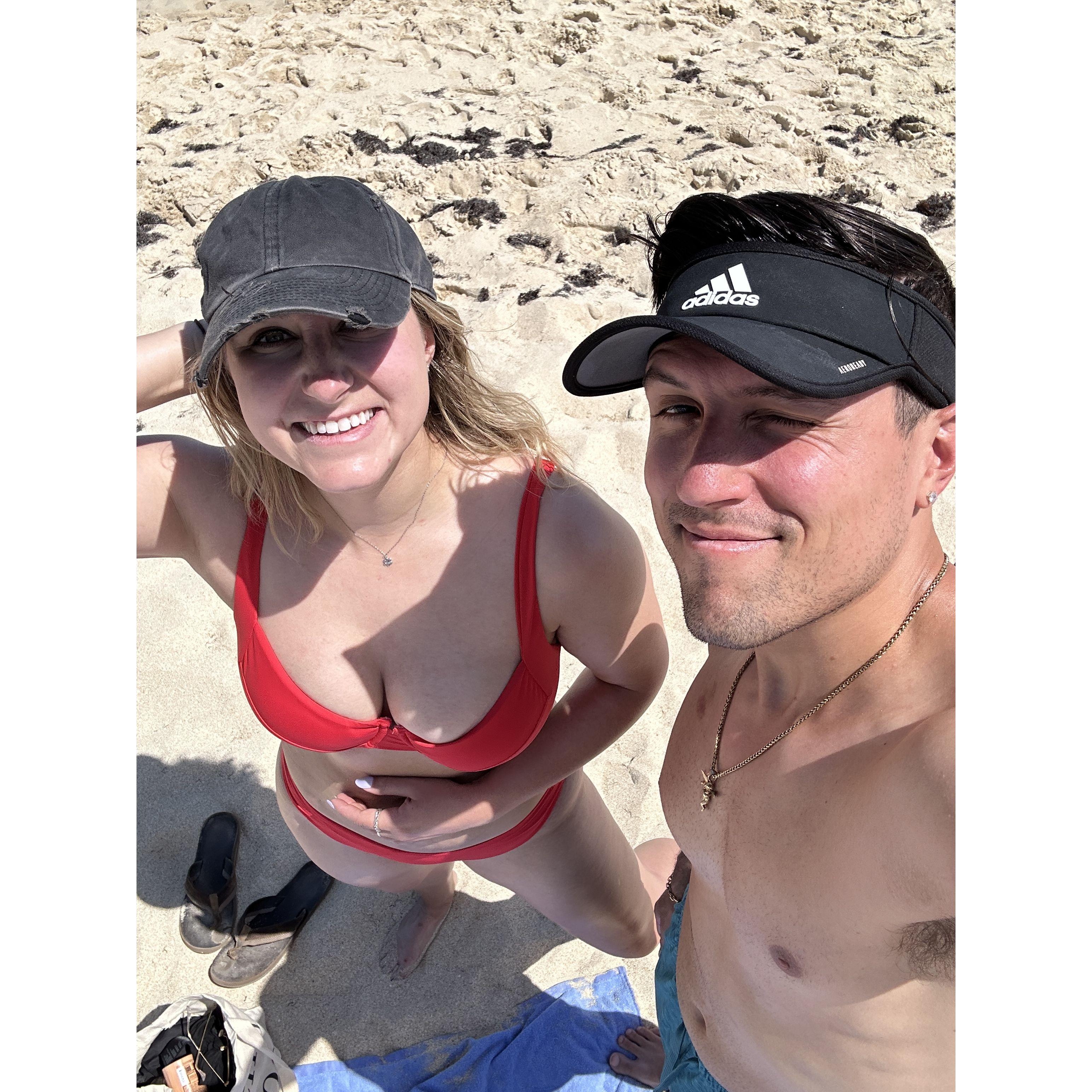 In the British Virgin Islands unwinding after the wedding!