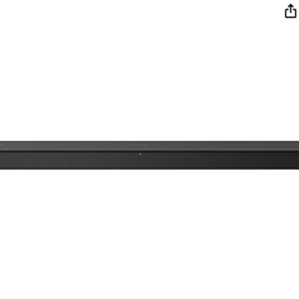 Sony S100F 2.0ch Soundbar with Bass Reflex Speaker, Integrated Tweeter and Bluetooth, (HTS100F), easy setup, compact, home office use with clear sound black