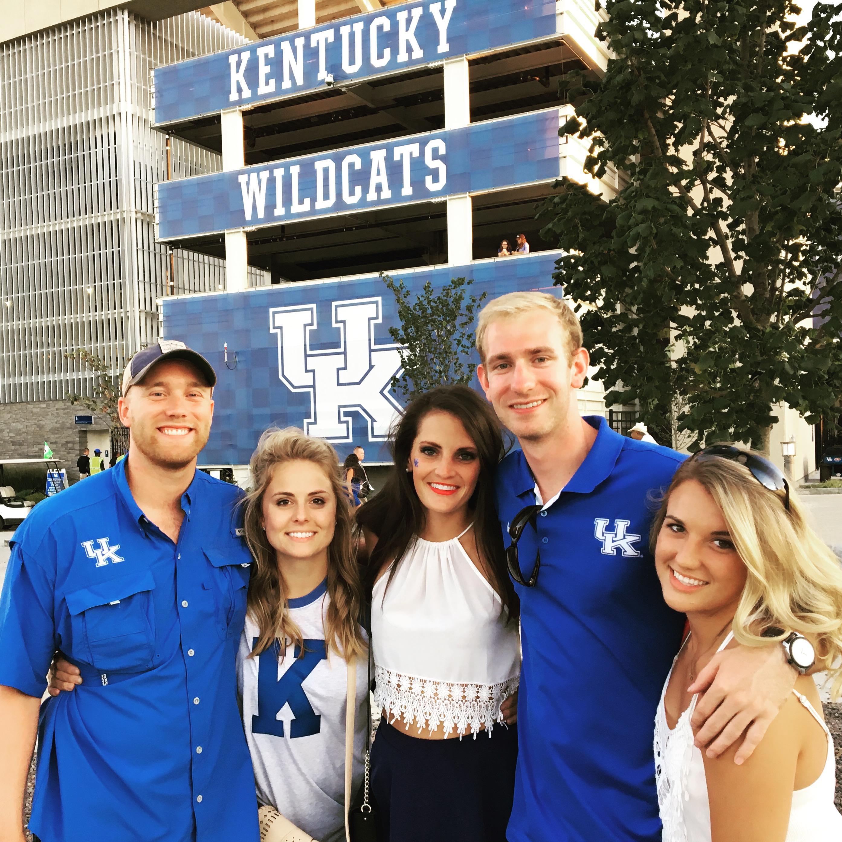 UK football tailgate in the fall of 2016