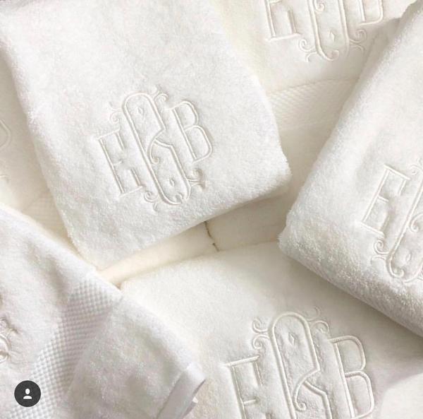Matouk Monogram Guesthouse Bath Towels