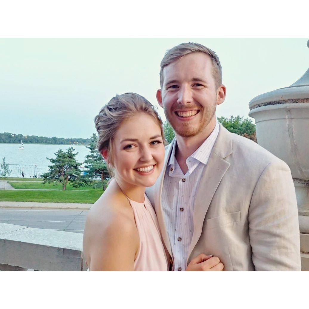 We love an excuse to dress up - this was at our friends' wedding!