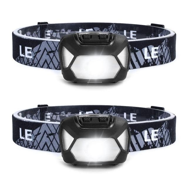 LED Headlamp Flashlights, Super Bright Headlamps with Red Lights and 6 Modes, IPX4 Waterproof Head lamp for Hiking & Camping Gear, Lightweight Headlamp with Adjustable Headband, Batteries Not Included