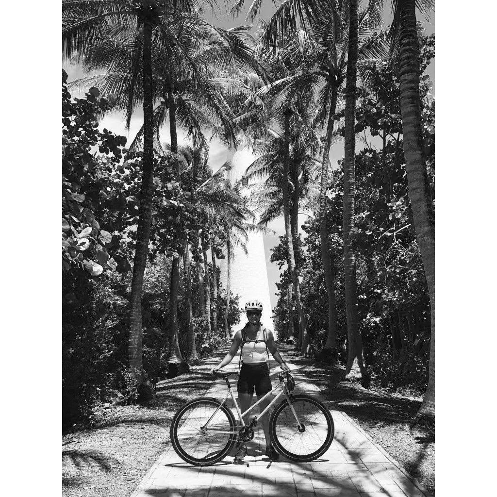 Miami, FL, 2021 - A sunny day's worth of biking around Miami. Lauren's spectacular crash into the side of a hotel left her unscathed and with a funny story to tell. Ask her!