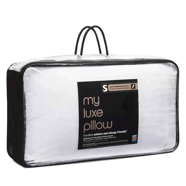 Bloomingdale's My Luxe Asthma & Allergy Friendly® Soft/Medium Density Down Pillow, Standard/Queen - 100% Exclusive